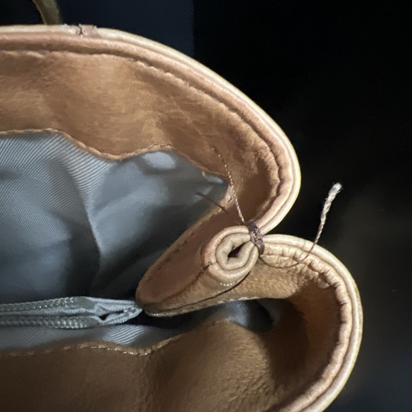 American Leather Company Val Perfect Satchel Cafe Latte Smooth Shoulder bag $175